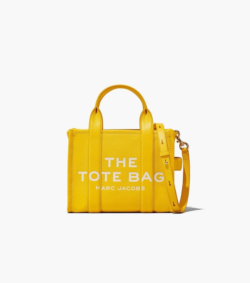Marc Jacobs The Leather Mini Tote Bag Women Tote Bags Orange USA | VT0-6418