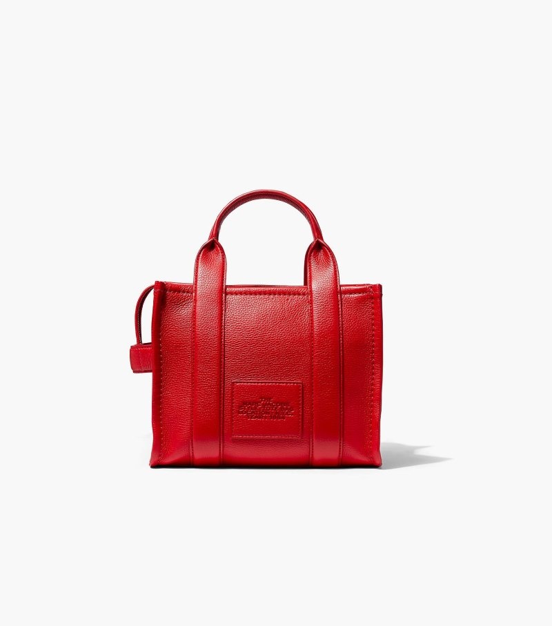 Marc Jacobs The Leather Mini Tote Bag Women Tote Bags Red USA | ZN9-0087