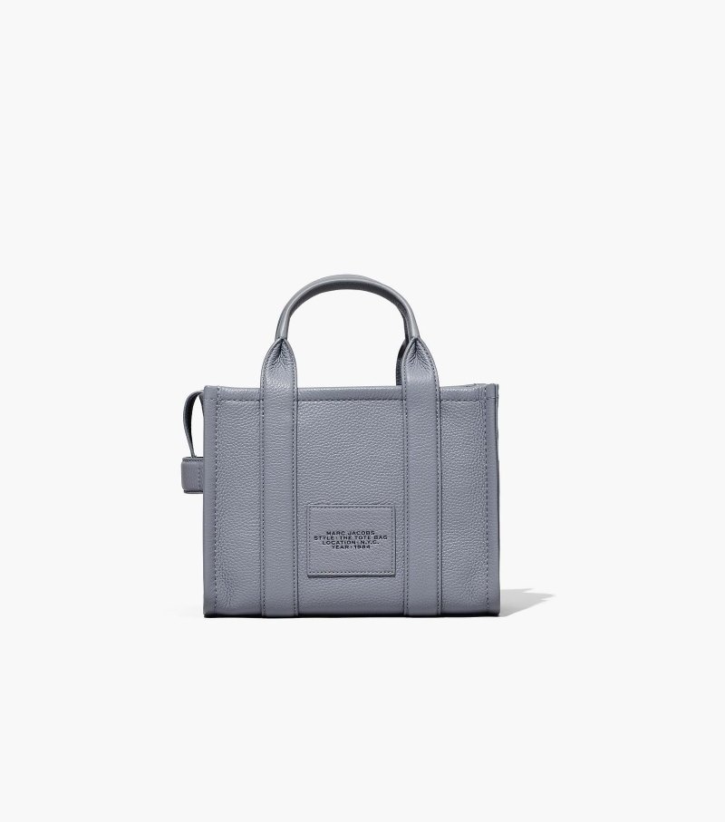 Marc Jacobs The Leather Mini Tote Bag Women Tote Bags Grey USA | PS8-6589