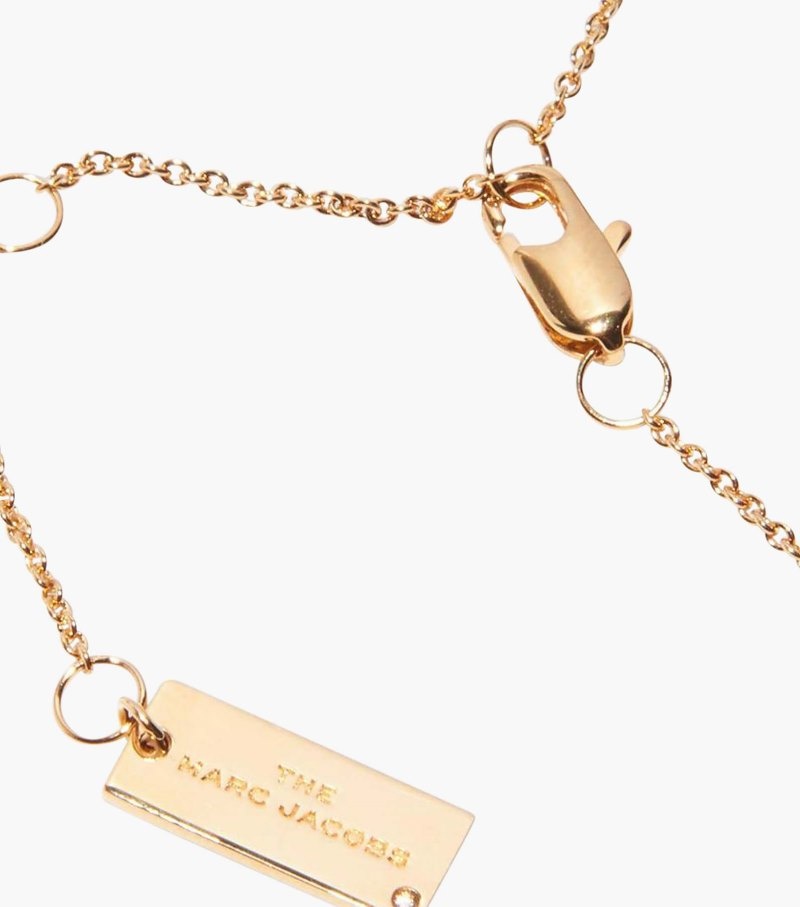 Marc Jacobs The Medallion Pendant Women Pendants Black / Gold USA | EA9-7997