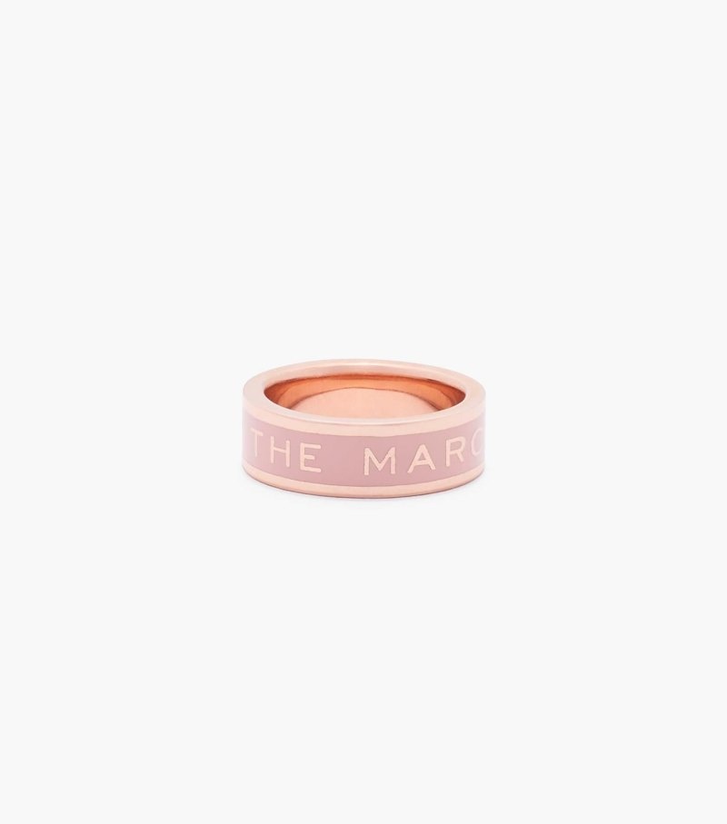 Marc Jacobs The Medallion Ring Women Ring Beige / Rose Gold USA | KU0-3501