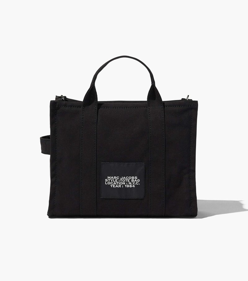 Marc Jacobs The Medium Tote Bag Women Tote Bags Black USA | VZ4-1227