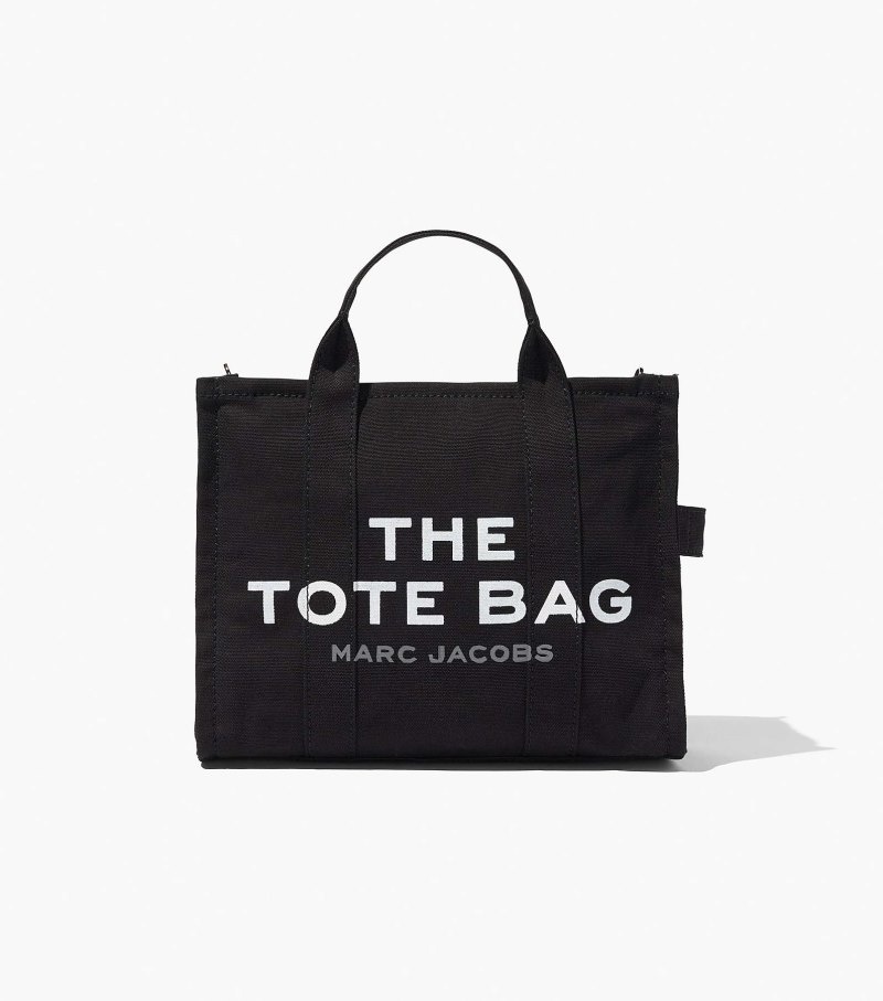 Marc Jacobs The Medium Tote Bag Women Tote Bags Black USA | VZ4-1227