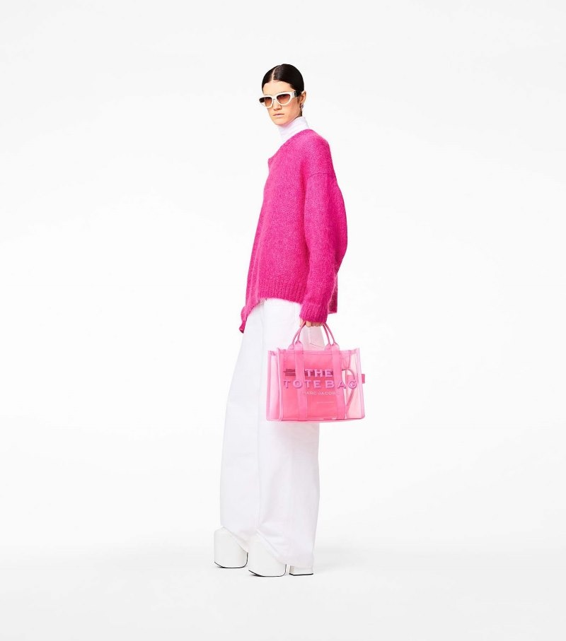 Marc Jacobs The Mesh Medium Tote Bag Women Tote Bags Pink USA | MI6-0525
