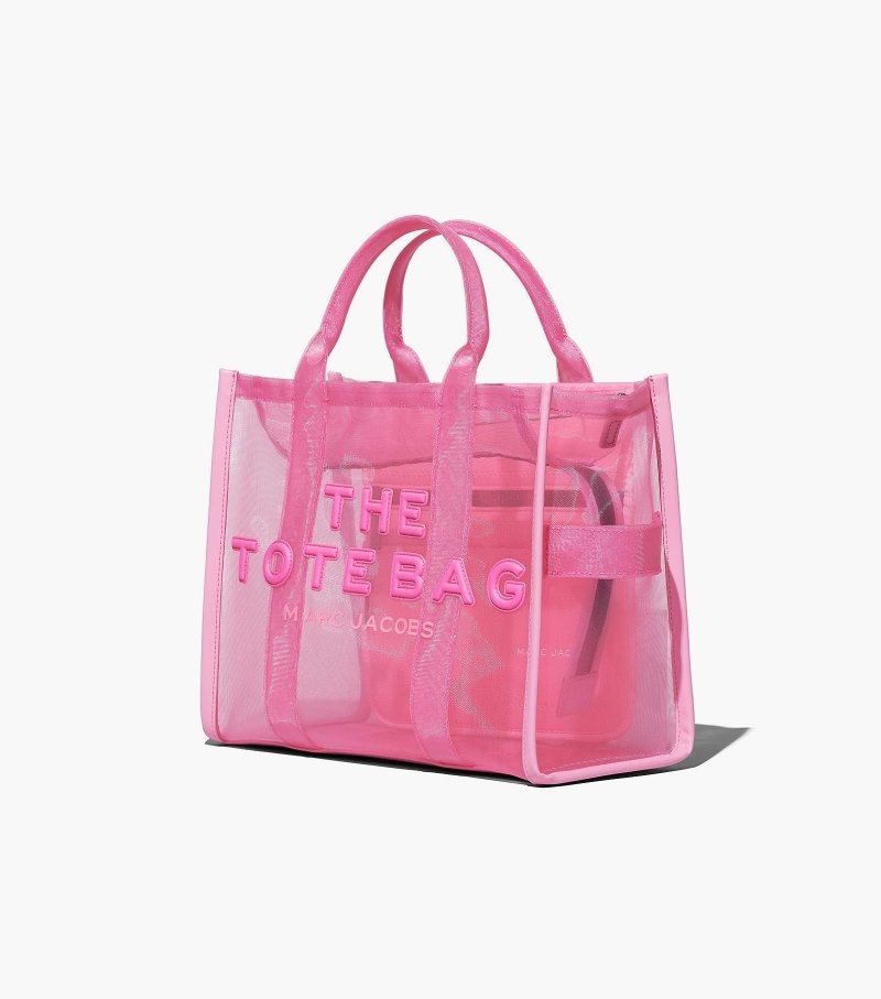Marc Jacobs The Mesh Medium Tote Bag Women Tote Bags Pink USA | MI6-0525