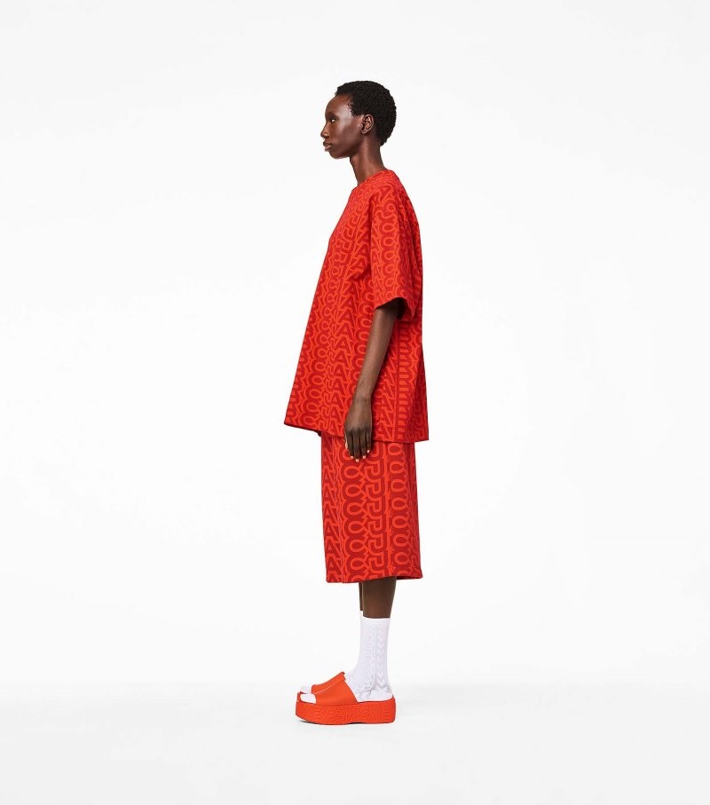 Marc Jacobs The Monogram Big T-Shirt Women T Shirts Orange / Red USA | CT0-6595