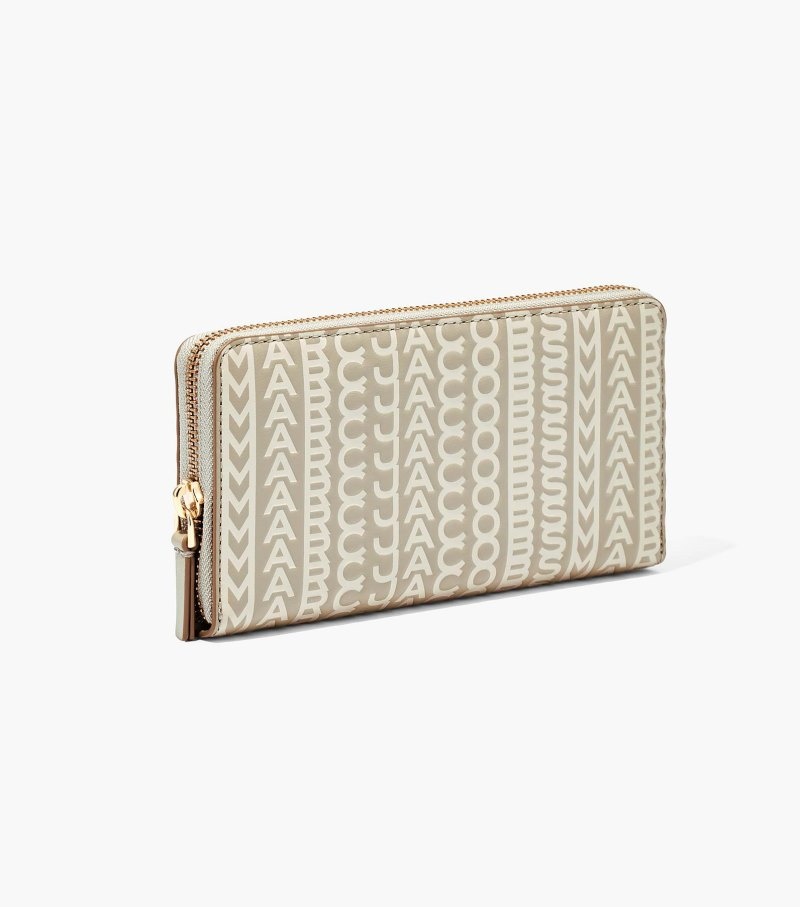 Marc Jacobs The Monogram Continental Wallet Women Wallets Khaki USA | QJ0-5069
