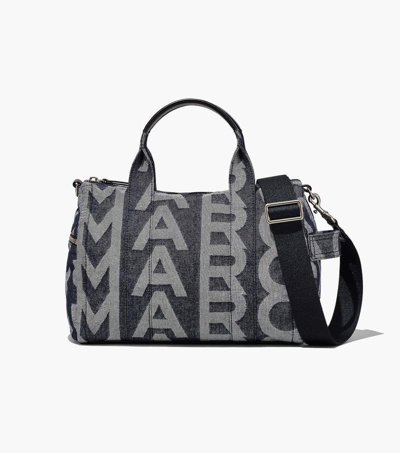 Marc Jacobs The Monogram Denim Duffle Bag Women Duffle Bags Blue USA | CG8-8038