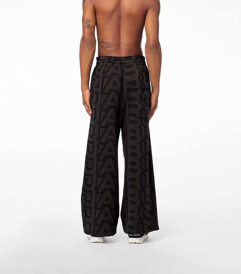 Marc Jacobs The Monogram Oversized Sweatpants Women Sweatpants Black / Grey USA | QG1-0602