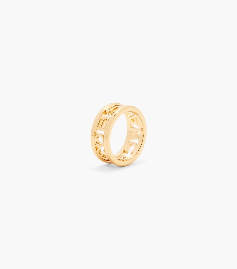 Marc Jacobs The Monogram Ring Women Ring Gold USA | QL2-7035