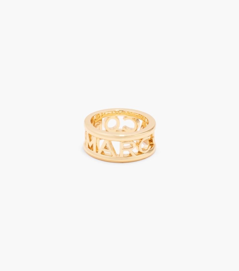 Marc Jacobs The Monogram Ring Women Ring Gold USA | QL2-7035