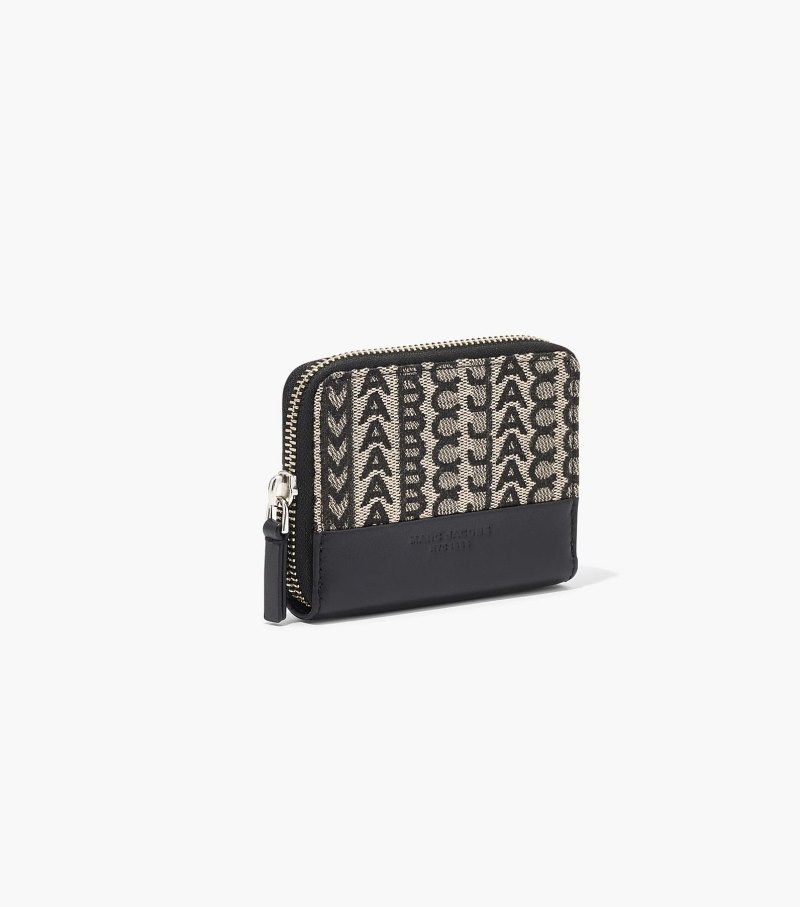 Marc Jacobs The Monogram Zip Around Wallet Women Wallets Beige Multicolor USA | FI0-2732