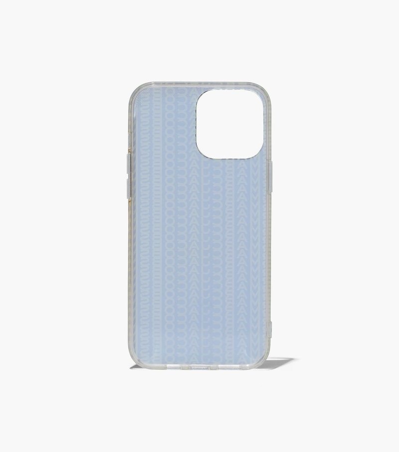 Marc Jacobs The Monogram iPhone Case 14 Women Tech Grey / Green USA | HH0-1253