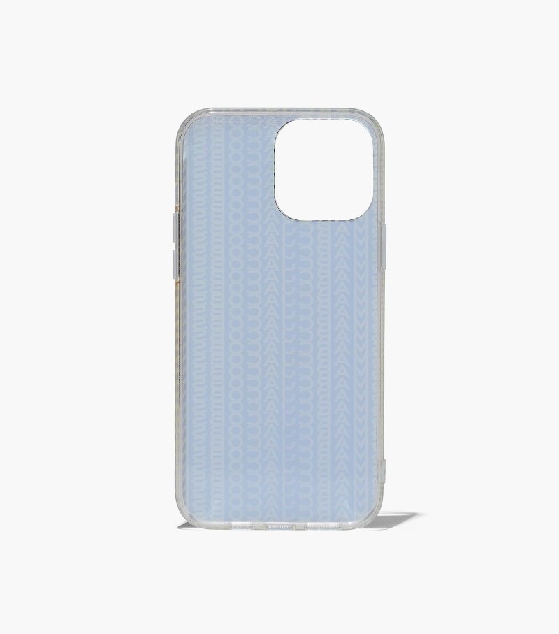 Marc Jacobs The Monogram iPhone Case 14 Pro Women Tech Grey / Green USA | NA8-0345
