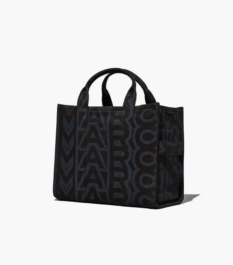 Marc Jacobs The Outline Monogram Medium Tote Bag Women Tote Bags Black Multicolor USA | GJ5-3137