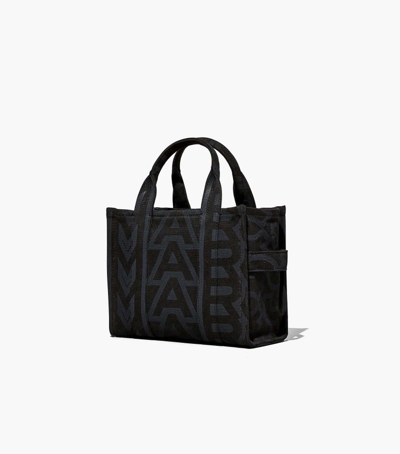 Marc Jacobs The Outline Monogram Mini Tote Bag Women Tote Bags Black Multicolor USA | PV6-3809