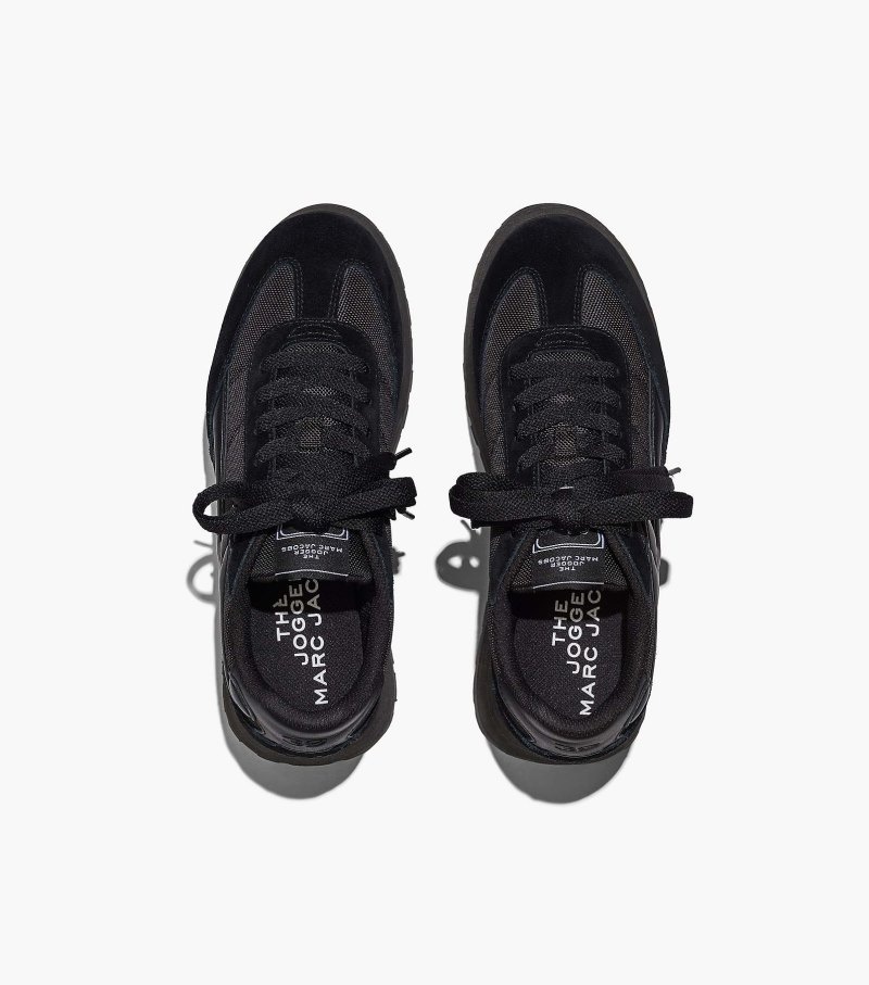 Marc Jacobs The Platform Jogger Women Sneakers Black USA | KN8-3336