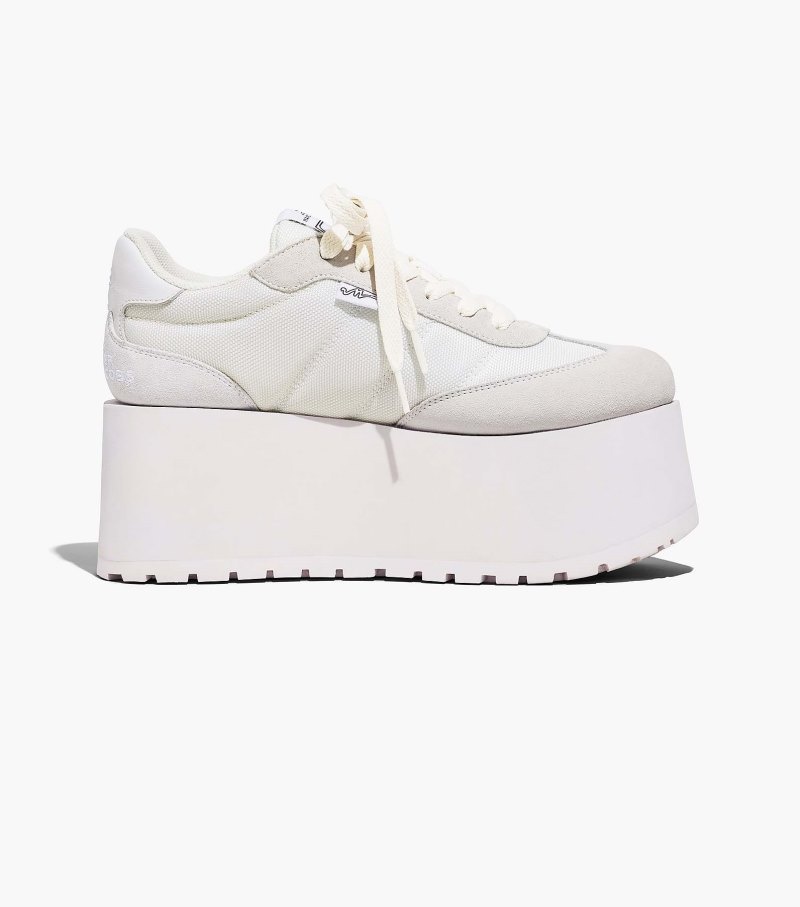 Marc Jacobs The Platform Jogger Women Sneakers White USA | SJ1-1807