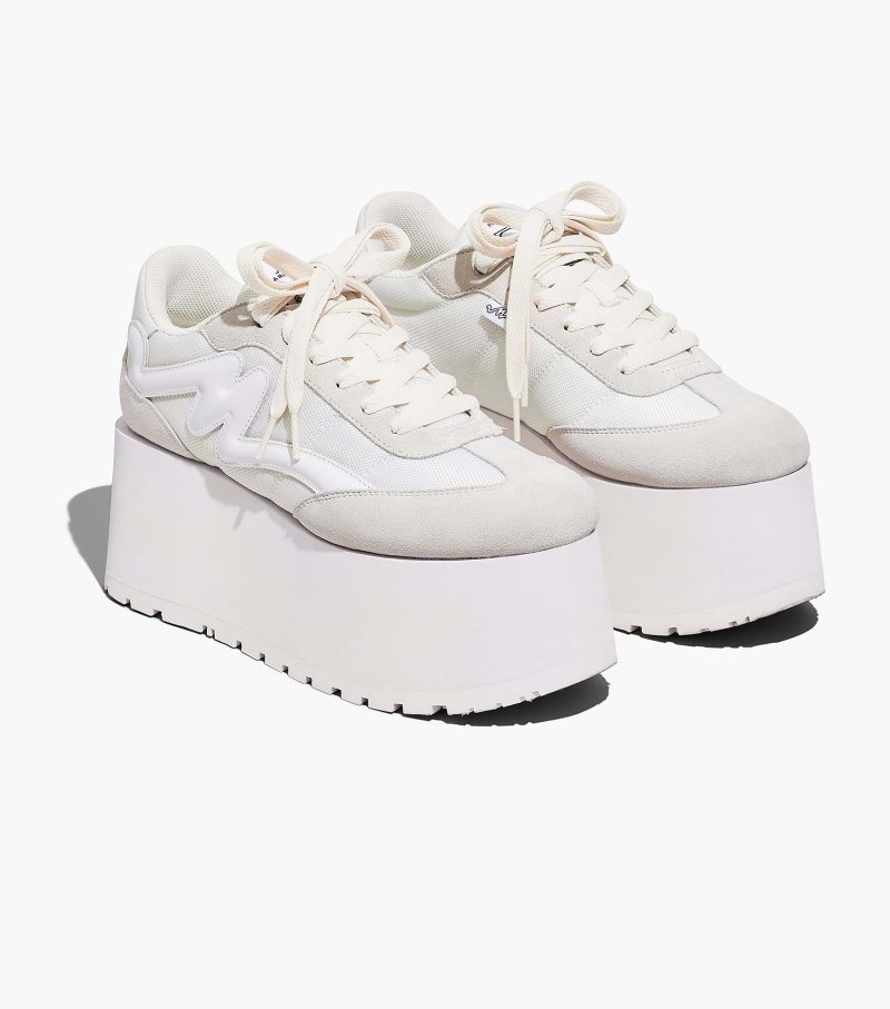 Marc Jacobs The Platform Jogger Women Sneakers White USA | SJ1-1807