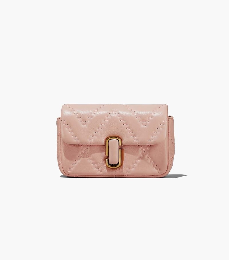 Marc Jacobs The Quilted Leather J Marc Mini Bag Women Mini Bags Rose USA | BT3-7791