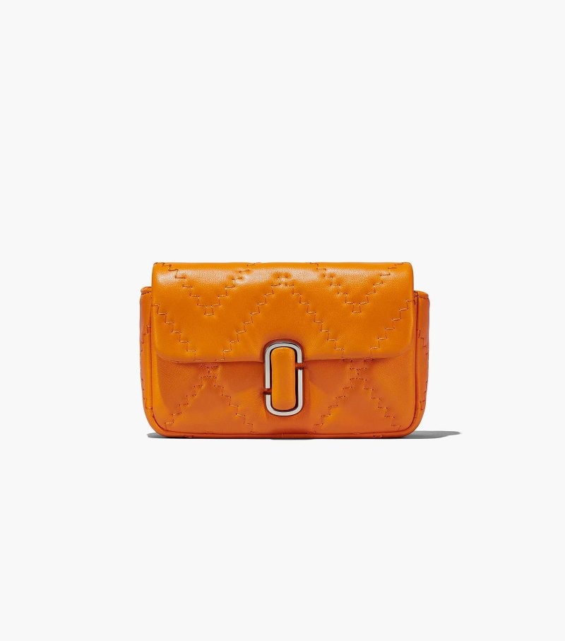 Marc Jacobs The Quilted Leather J Marc Mini Bag Women Mini Bags Orange USA | WW5-9111
