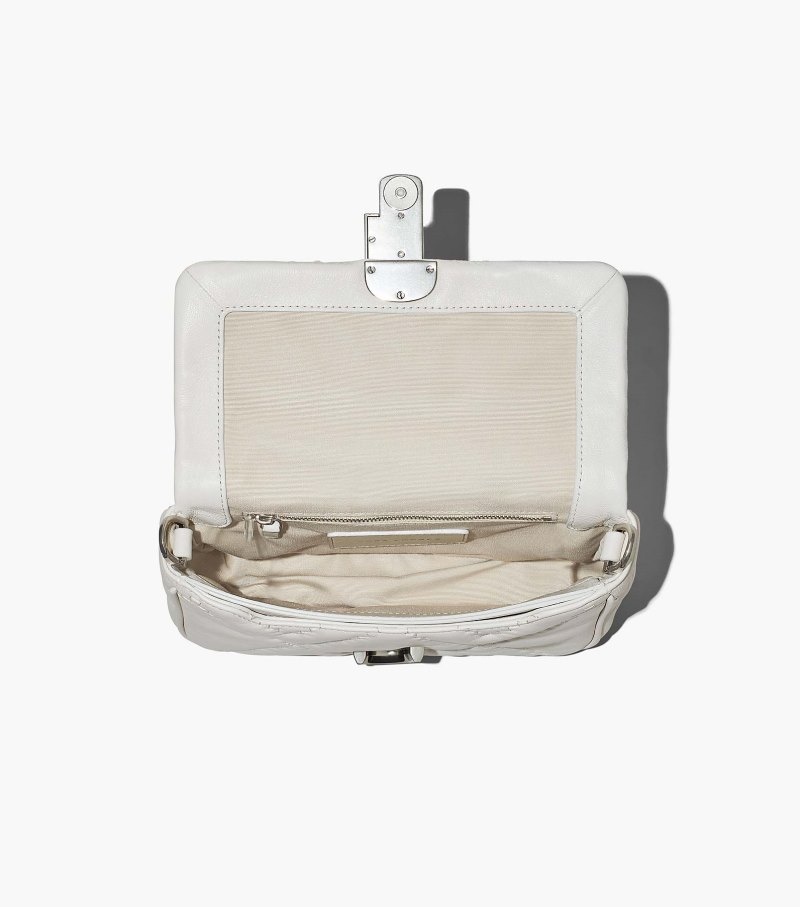 Marc Jacobs The Quilted Leather J Marc Shoulder Bag Women Shoulder Bags White USA | RH0-3048