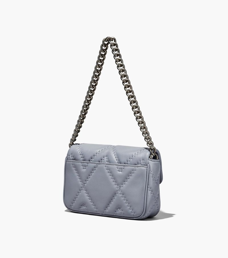 Marc Jacobs The Quilted Leather J Marc Shoulder Bag Women Shoulder Bags Grey USA | JK0-5881