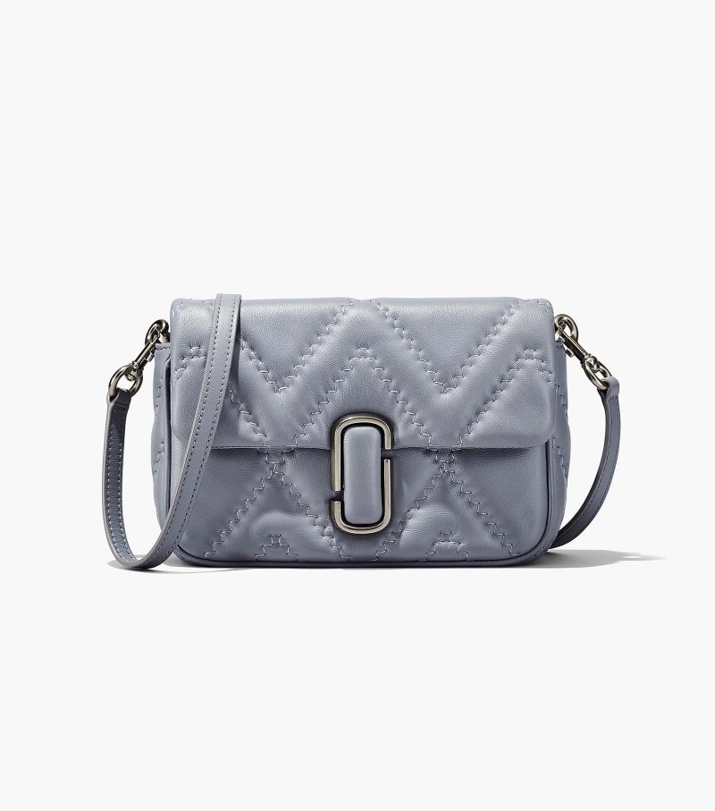 Marc Jacobs The Quilted Leather J Marc Shoulder Bag Women Shoulder Bags Grey USA | JK0-5881