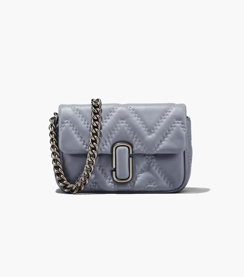 Marc Jacobs The Quilted Leather J Marc Shoulder Bag Women Shoulder Bags Grey USA | JK0-5881