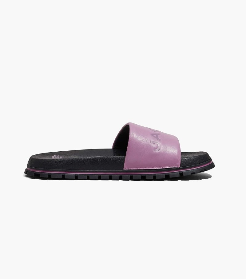 Marc Jacobs The Slide Women Slides Purple USA | QE9-7088