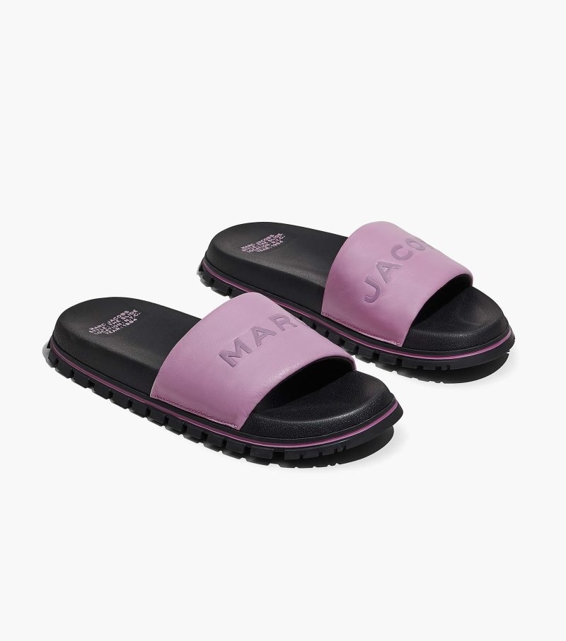 Marc Jacobs The Slide Women Slides Purple USA | QE9-7088