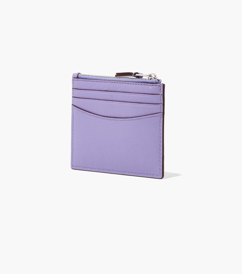 Marc Jacobs The Slim 84 Zip Card Case Women Card Case Purple USA | HS1-5335