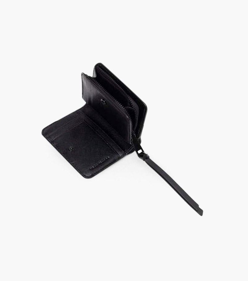 Marc Jacobs The Snapshot Dtm Mini Compact Wallet Women Wallets Black USA | XX4-5103