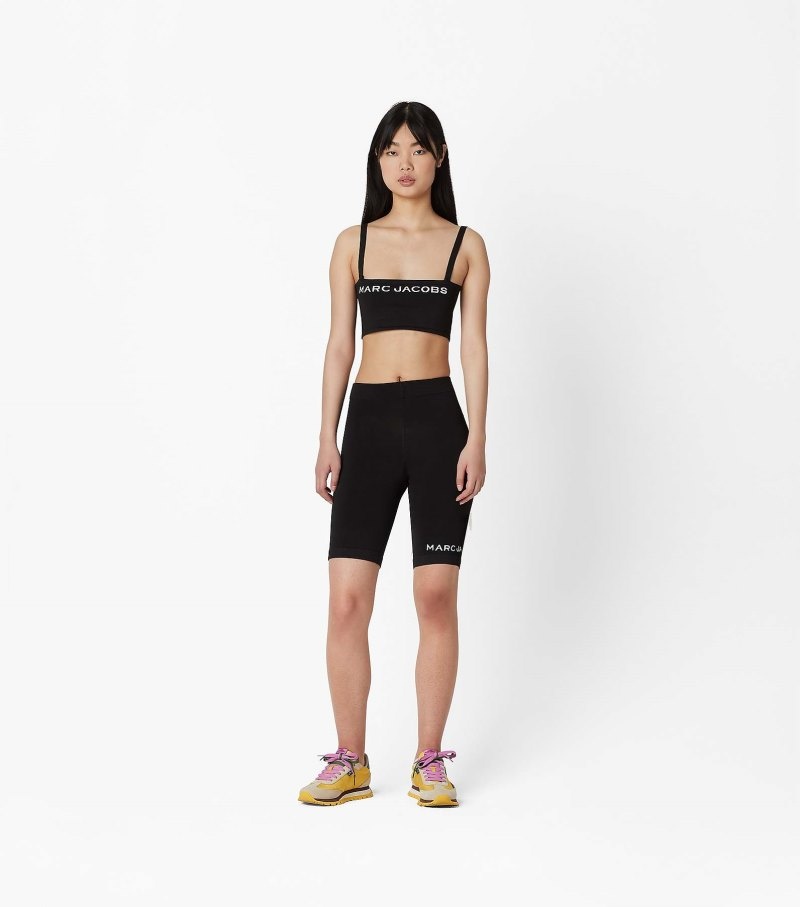 Marc Jacobs The Sport Short Women Shorts Black USA | FV4-3798