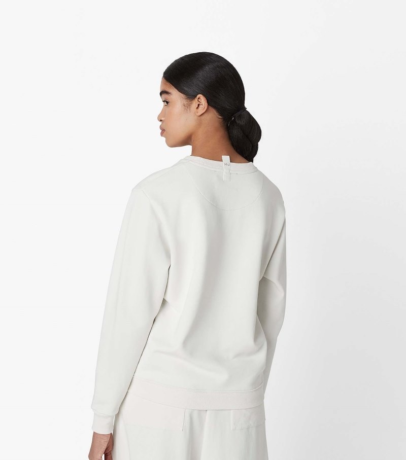 Marc Jacobs The Sweatshirt Women Sweatshirts White USA | UC4-4311