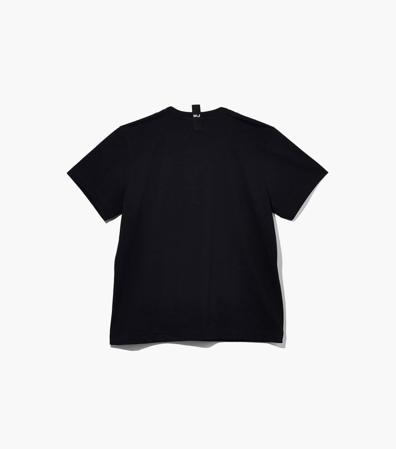 Marc Jacobs The T-Shirt Women T Shirts Black USA | FF4-1667