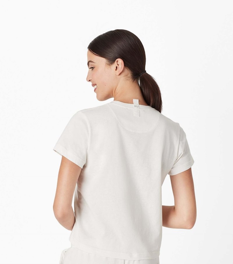 Marc Jacobs The T-Shirt Women T Shirts White USA | SY8-3291
