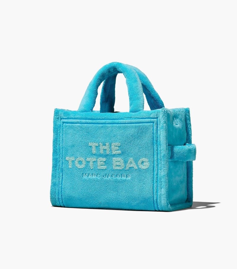 Marc Jacobs The Terry Medium Tote Bag Women Tote Bags Turquoise USA | ME5-5139