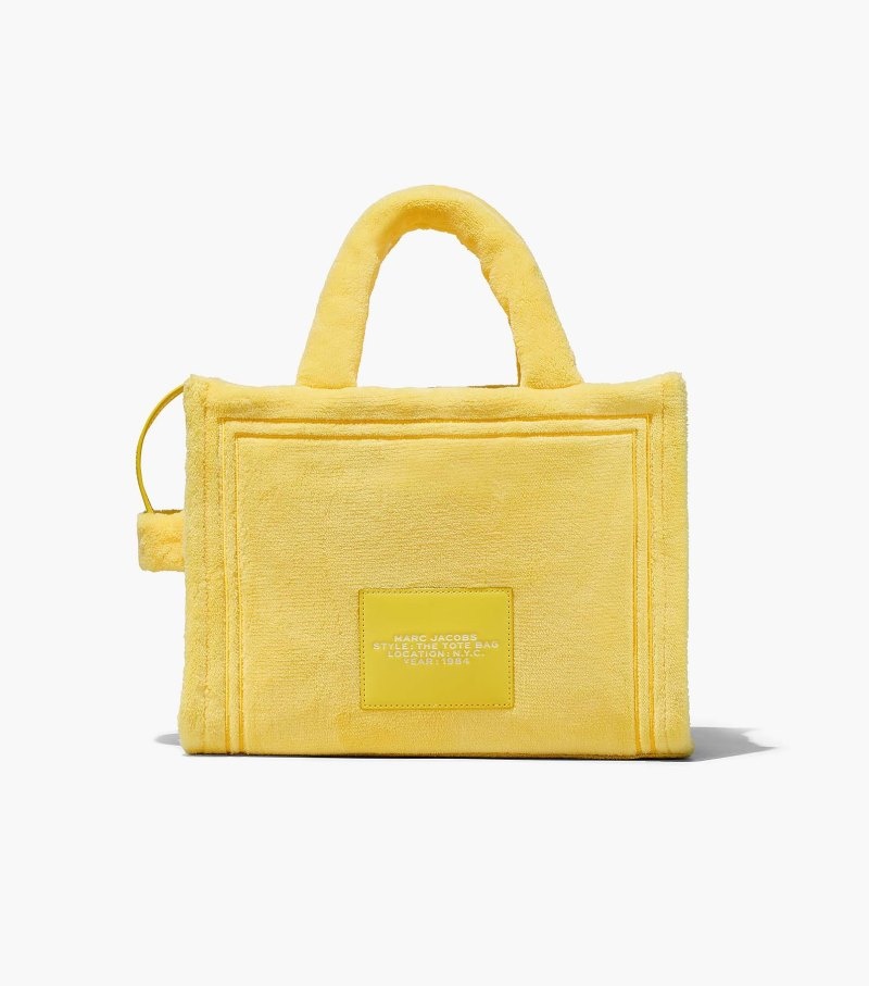 Marc Jacobs The Terry Medium Tote Bag Women Tote Bags Yellow USA | HB3-7022