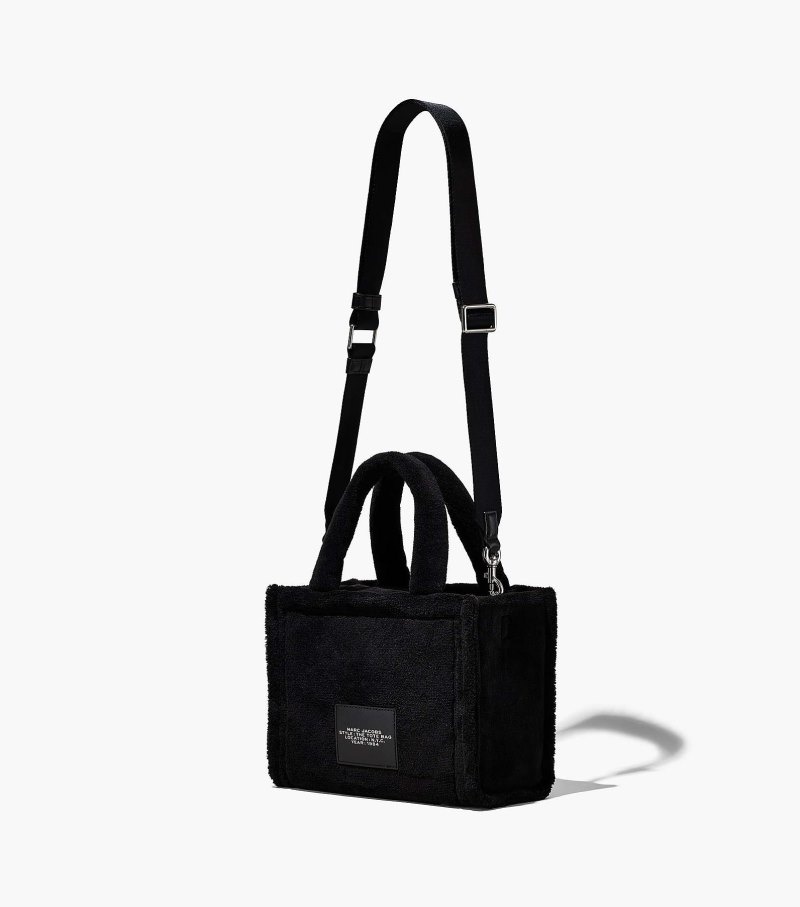 Marc Jacobs The Terry Mini Tote Bag Women Tote Bags Black USA | IN0-4517