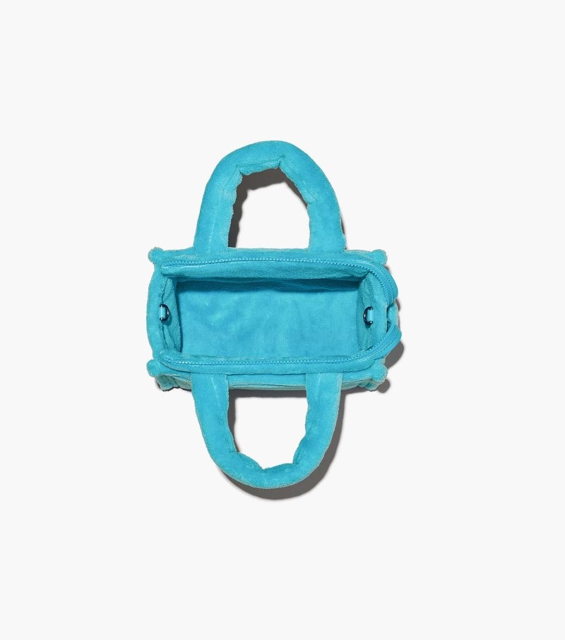 Marc Jacobs The Terry Mini Tote Bag Women Tote Bags Turquoise USA | MZ7-9789