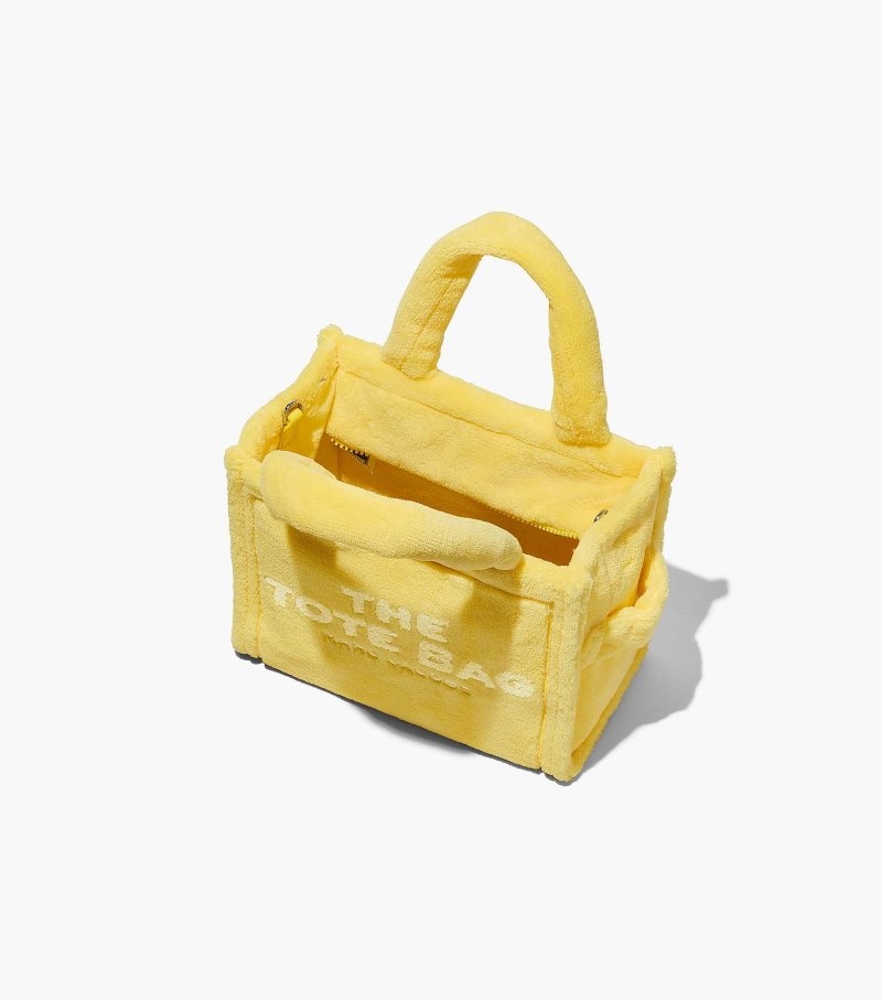 Marc Jacobs The Terry Mini Tote Bag Women Tote Bags Yellow USA | HX6-9350