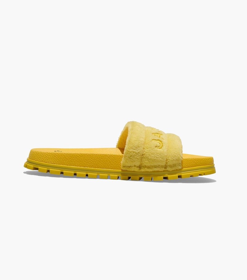 Marc Jacobs The Terry Slide Women Slides Gold USA | IH7-2940