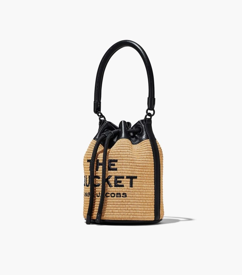 Marc Jacobs The Woven Bucket Bag Women Bucket Bags Beige USA | HJ8-1269