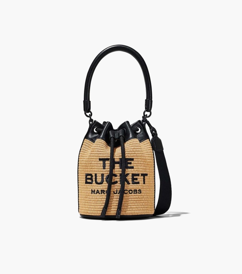 Marc Jacobs The Woven Bucket Bag Women Bucket Bags Beige USA | HJ8-1269