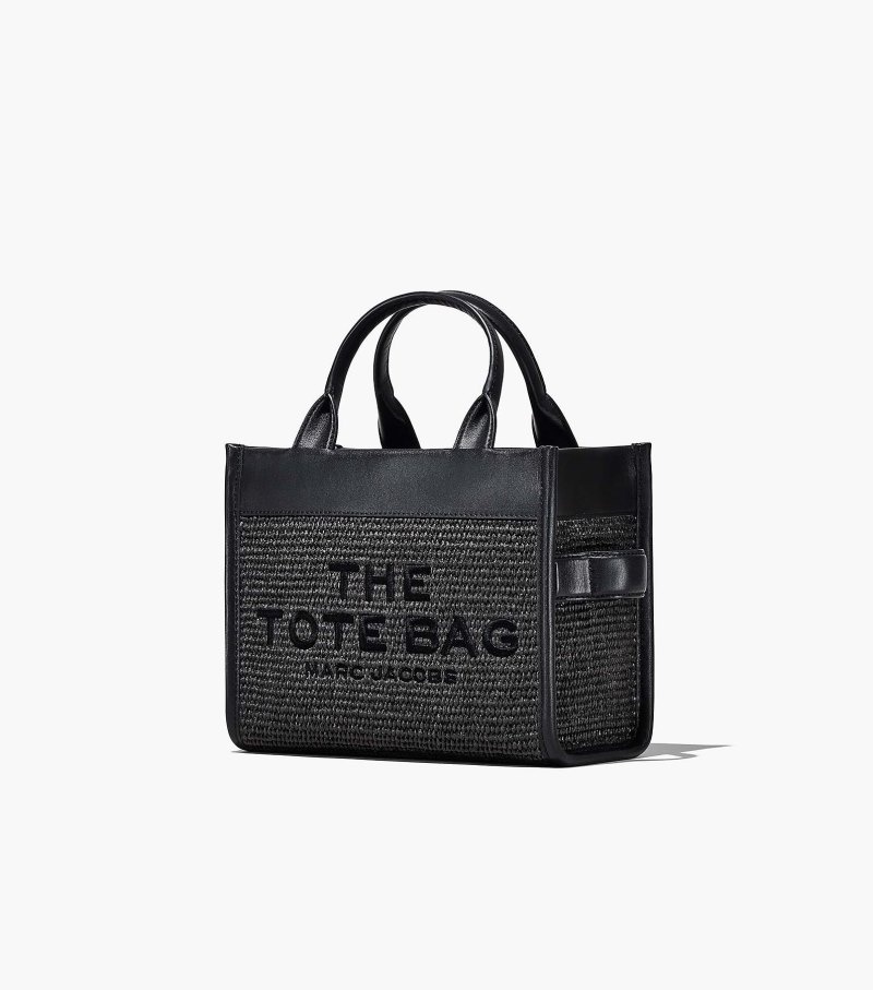 Marc Jacobs The Woven DTM Mini Tote Bag Women Tote Bags Black USA | OJ7-2409